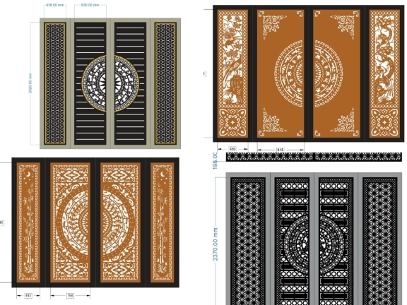 20 Mẫu Cổng 4 Cánh Thiết Kế Ấn Tượng