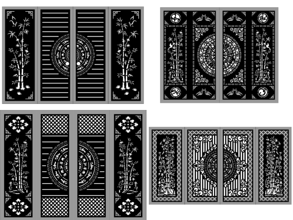 20 Mẫu Cổng 4 Cánh Trúc Việt Kết Hợp Trống Đồng