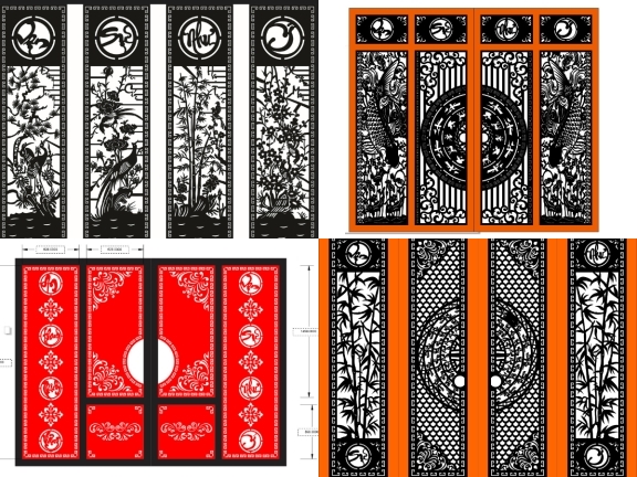 20 mẫu cổng 4 cánh vạn sự như ý