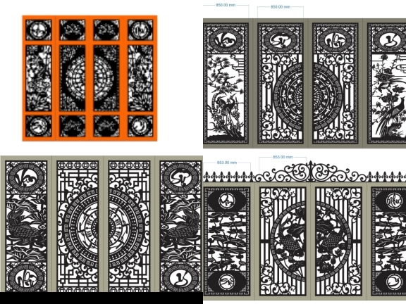 20 Mẫu cổng 4 cánh vạn sự như ý thịnh hành nhất hiện nay