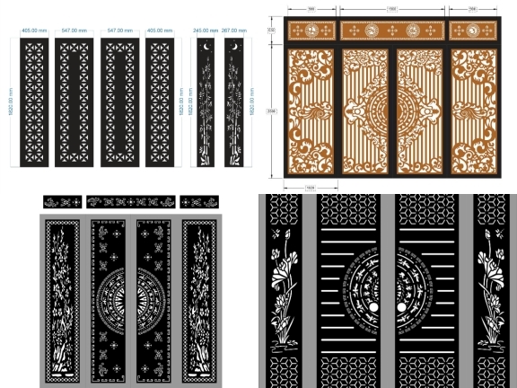 20 mẫu Cổng CNC 4 Cánh Lựa Chọn An Toàn Cho Mọi Công Trình