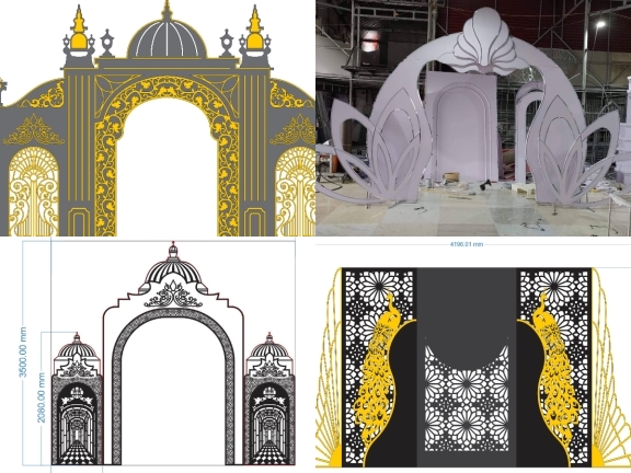 21 mẫu cổng cưới đẹp – Trang trí sang trọng