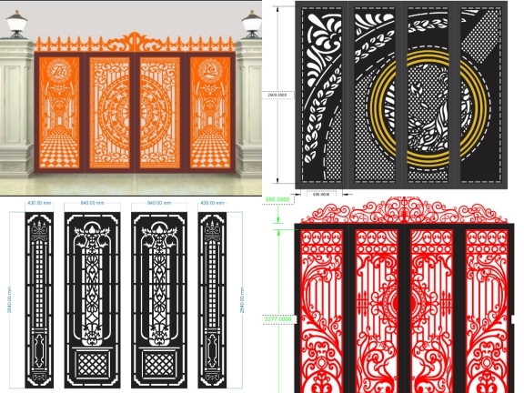 22 mẫu cổng 4 cánh mới hiện đại