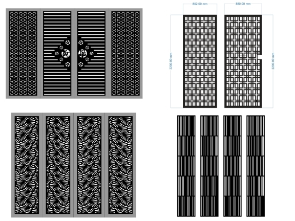 30 Mẫu Cổng CNC Sắt Nhà Phố Được Ưa Chuộng Nhất