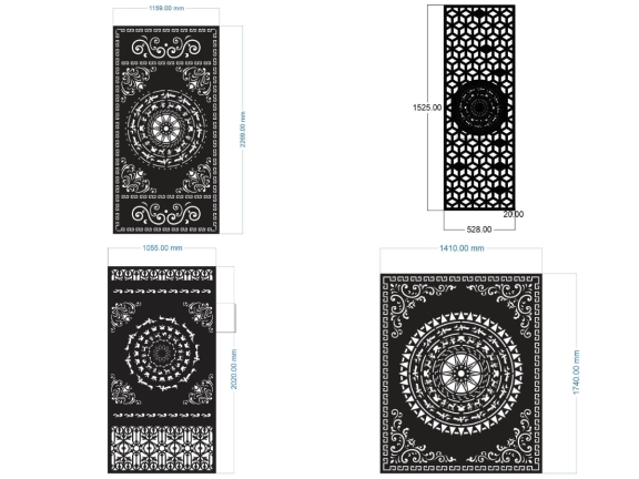 4 Mẫu Cổng 1 Cánh Trống Đồng