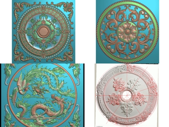 4 mẫu mâm trần CNC được thiết kế kỹ lưỡng
