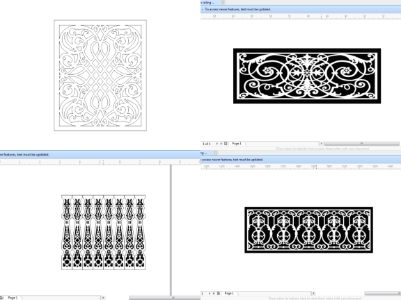 5 Bộ Lan Can CNC thiết kế tinh xảo trên Corel