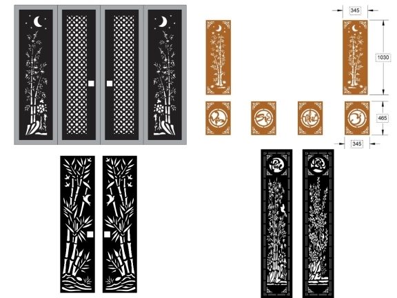 5 mẫu cổng cây trúc đơn giản