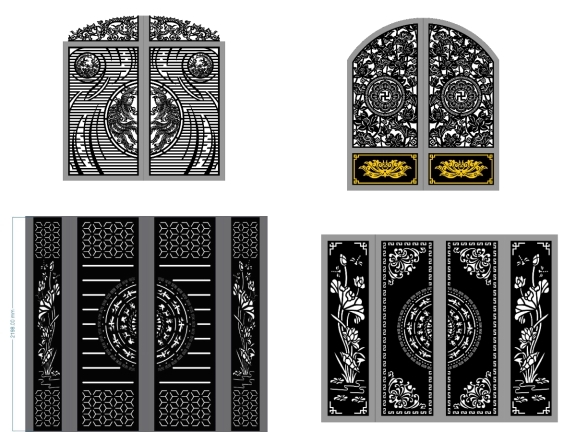 5 mẫu cổng hoa sen mới nhất hiện nay