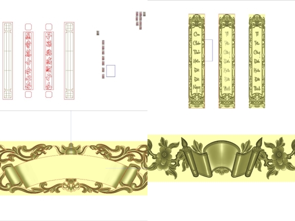 5 mẫu thiết kế CNC hoành phi rất tỉ mỉ