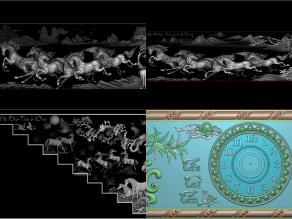 5 Tranh CNC độc đáo được thiết kế Jdpaint 3D