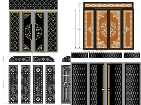 Bộ 50 mẫu cổng 4 cánh đơn giản đẹp
