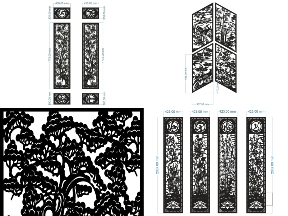 50 mẫu Tùng – Cúc – Trúc – Mai