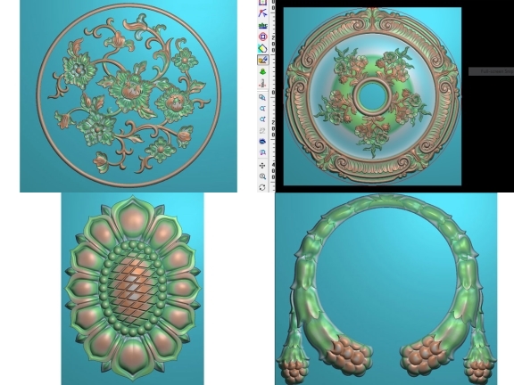 6 file jdpaint mâm trần CNC trang trí miễn phí