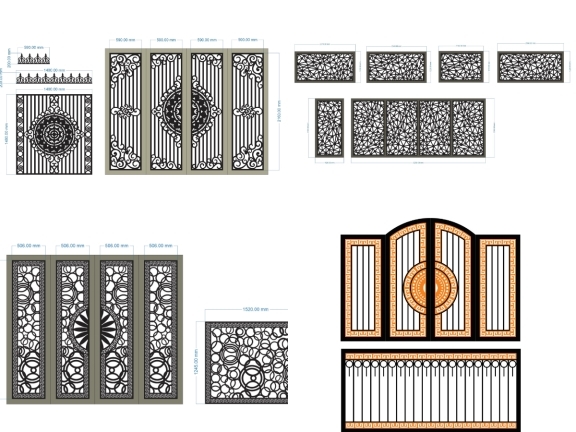 6 Mẫu Cổng 2 Cánh Kết Hợp Hàng Rào Tạo Điểm Nhấn