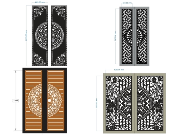 6 mẫu cổng 2 cánh mới nhất