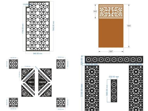 6 mẫu cổng hoa văn thiết kế cnc đẹp