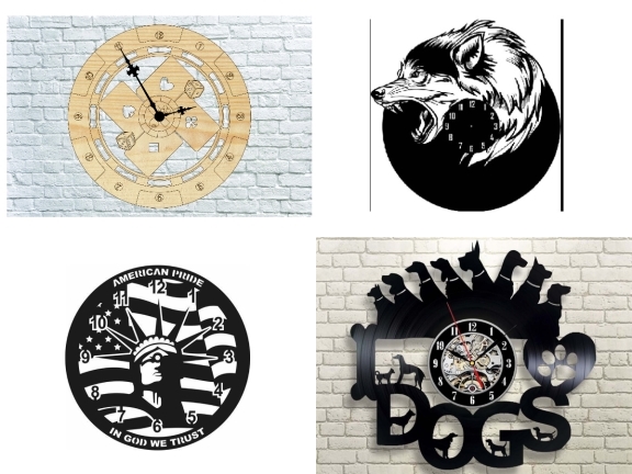 6 mẫu đồng hồ cnc trang trí