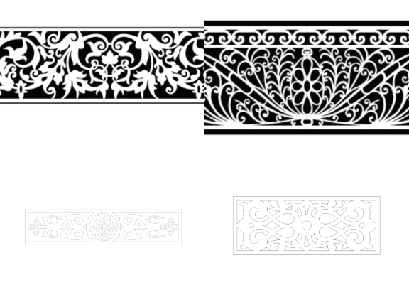 6 Mẫu thiết kế Lan can CNC 2D miễn phí trên Corel