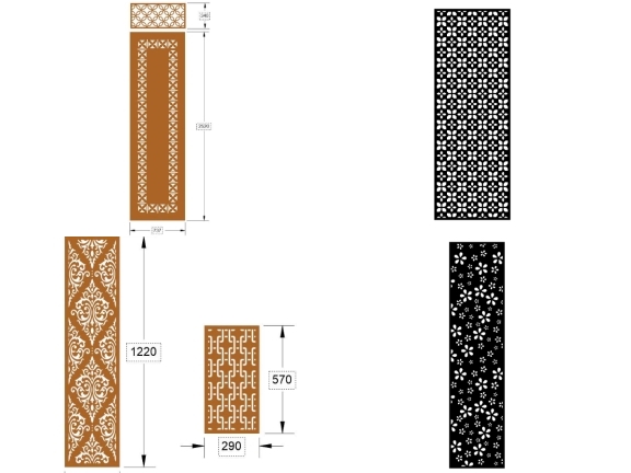 6 Mẫu vách ngăn CNC đẹp cho nhiều mục đích sử dụng