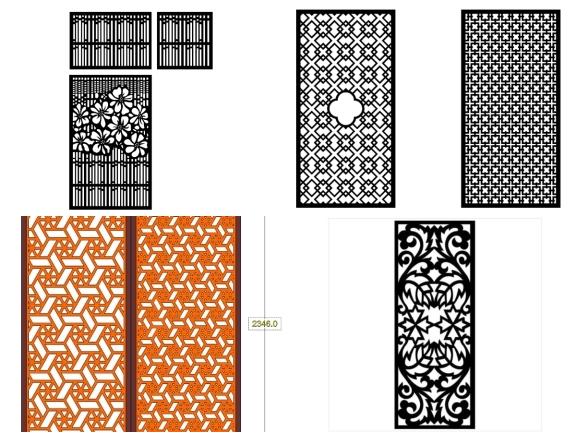 6 Mẫu vách ngăn CNC hoa văn hiện đại