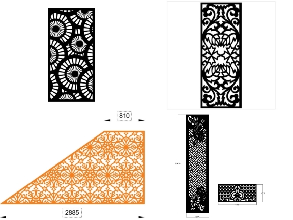 6 Mẫu vách ngăn CNC hoa văn nghệ thuật đẹp cho mọi không gian