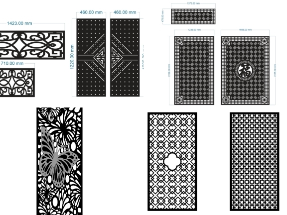 6 Mẫu vách ngăn CNC nghệ thuật mang phong cách sang trọng