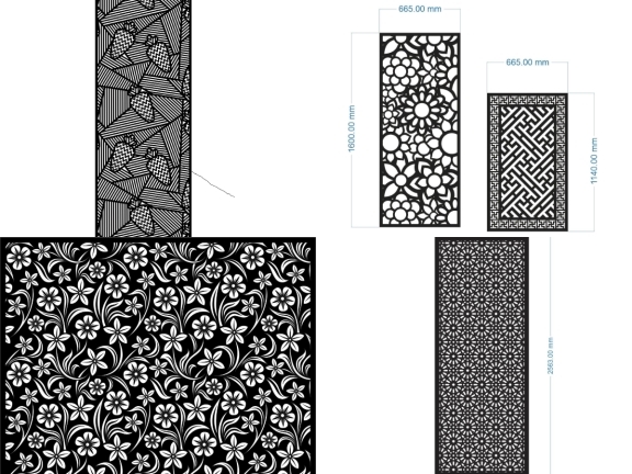 6 Mẫu vách ngăn CNC spa tạo điểm nhấn không gian