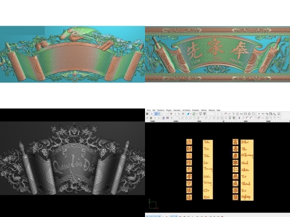 7 mẫu CNC câu đối hay được thiết kế cực chi tiết