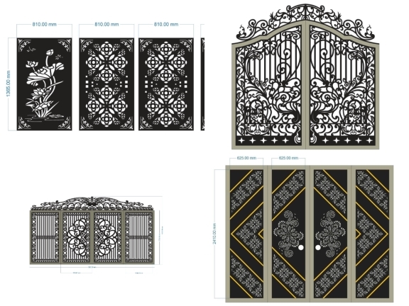 7 mẫu cổng hoa văn cnc mới nhất