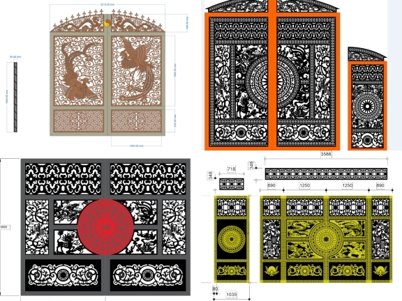 7 mẫu cổng tứ linh hiện đại nhất