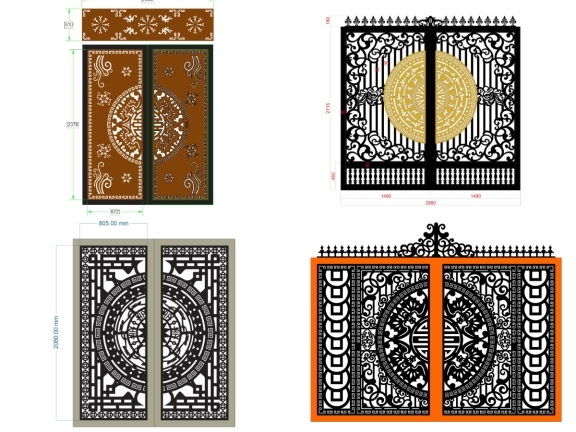 8 mẫu cổng 2 cánh mới nhất hiện nay