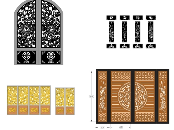 8 mẫu cổng hoa sen cnc mới nhất