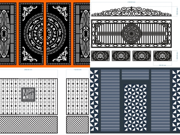 8 mẫu cổng lùa đẹp – thiết kế hiện đại
