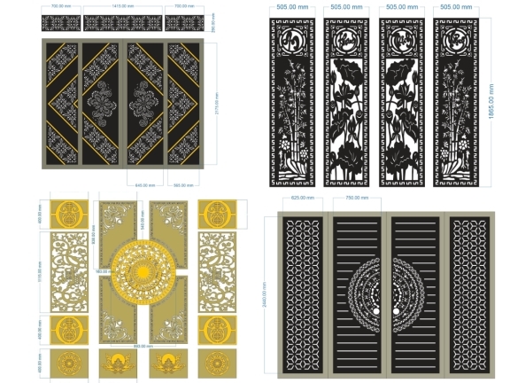 Bộ 10 mẫu cổng 4 cánh đẹp nhất