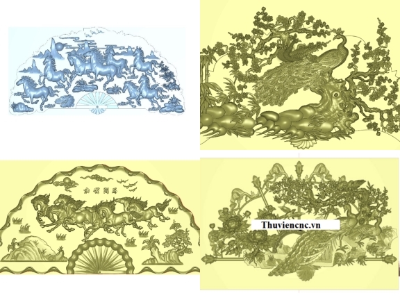 Bộ 10 mẫu Tranh Quạt thiết kế trên Jdpaint HOT nhất hiện nay