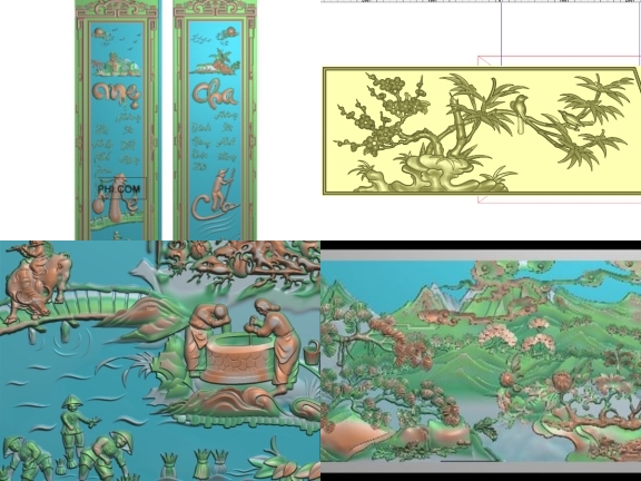 Bộ 15 Jdpaint Tranh CNC thiết kế siêu đẹp