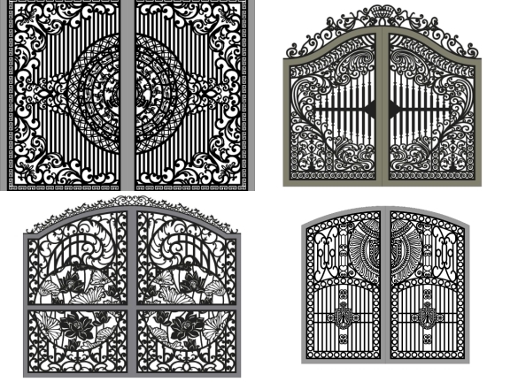 Bộ 15 mẫu cổng 2 cánh mới nhất
