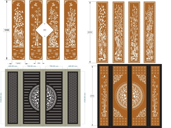 Bộ 15 mẫu cổng 4 cánh mới nhất