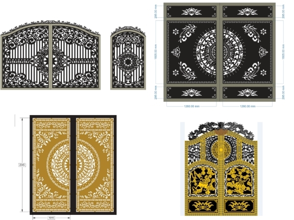 Bộ 20 Mẫu Cổng 2 Cánh Tự Do – Giải Pháp Mặt Tiền Rộng