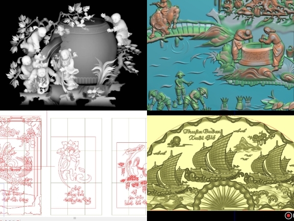 Bộ 5 thiết kế Jdpaint Tranh CNC độc đáo