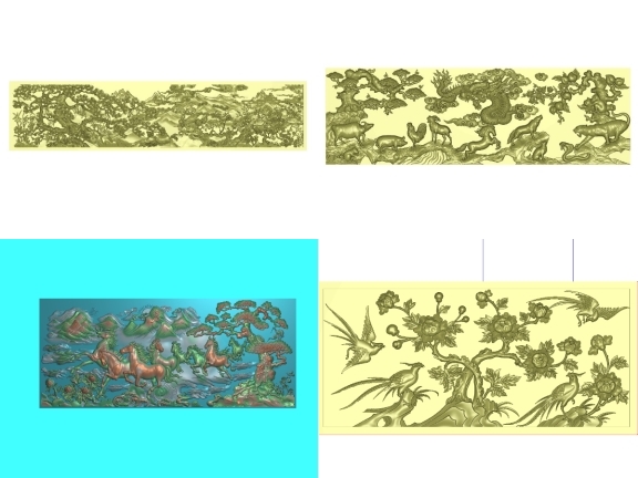 Bộ 5 thiết kế Jdpaint Tranh Gỗ CNC