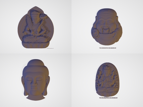 Bộ 6 mẫu Tượng Stl miễn phí