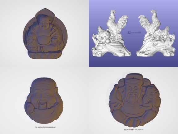 Bộ 6 mẫu Tượng thiết kế Stl mới nhất