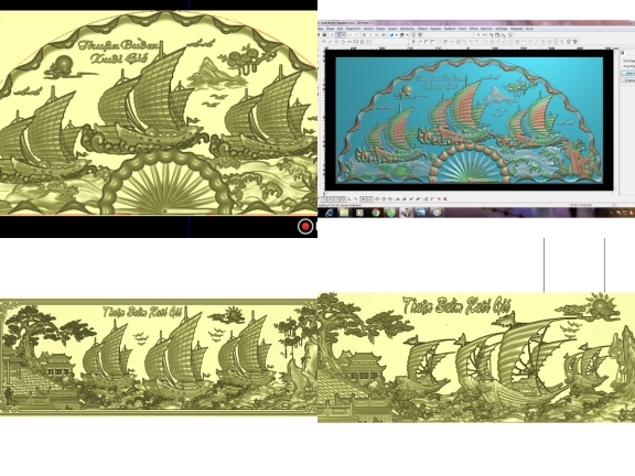 Bộ 6 thiết kế Jdpaint Tranh Thuận Buồm Xuôi Gió tuyệt đẹp