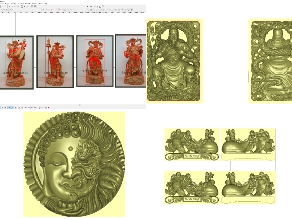 Bộ 8 mẫu Tượng jdpaint tải nhiều nhất