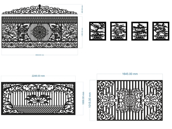 Bộ file cnc hàng rào đẹp dễ