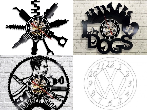 Bộ mẫu CNC đồng hồ treo tường hot nhất hiện nay