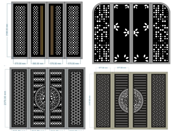 Bộ Mẫu Cổng Hiện Đại Cá Tính