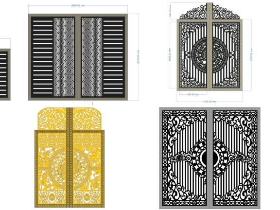 Bộ Sưu Tập 20 Mẫu Cổng 2 Cánh Tự Do – Thiết Kế Dễ Ứng Dụng